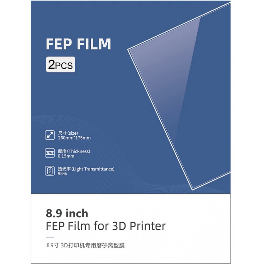Film FEP De Rechange Pour Anycubic Photon Mono 2 Et Mono 4 - 197x131mm - Haute Transparence >95%, Résistant à La Chaleur (204°C)