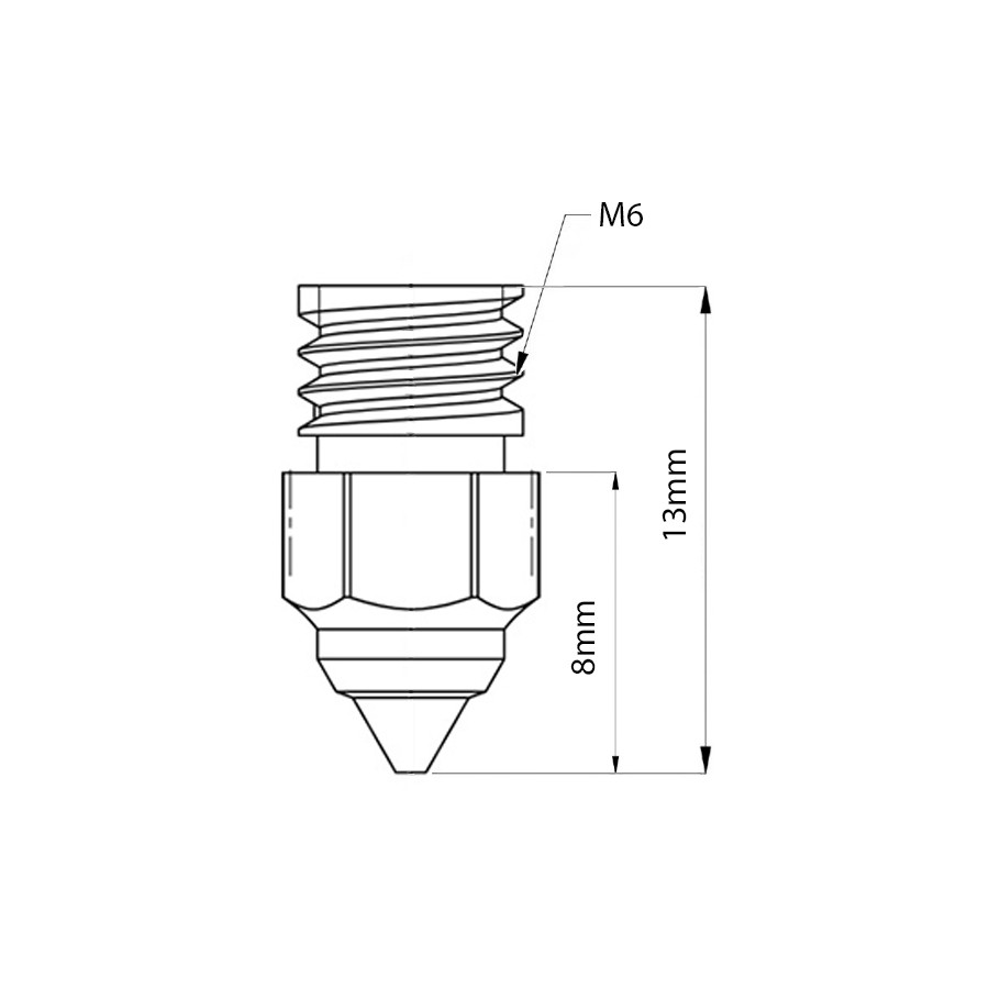 Duza MK-HF pentru Creality Ender 3 S1 PRO 0.25mm