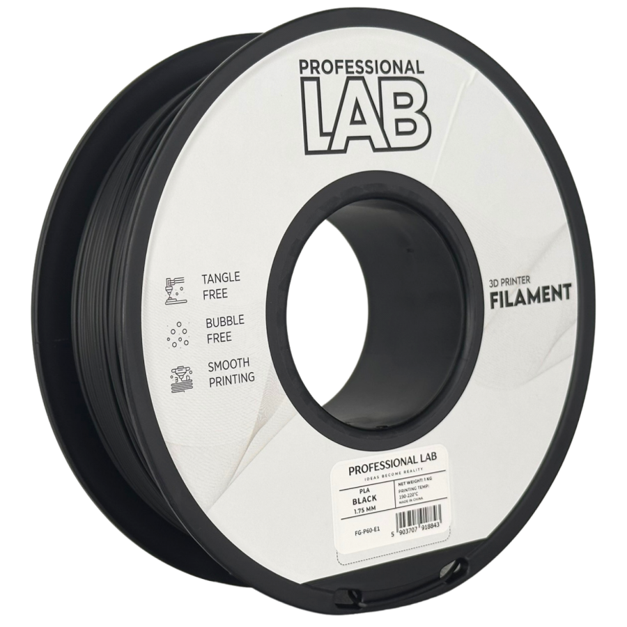 Filament PROFESSIONAL LAB PLA Black (Negru) - 1kg Filament PROFESSIONAL LAB PLA Black (Negru) - 1kg