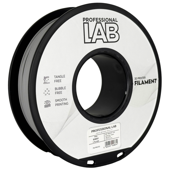 Filament PROFESSIONAL LAB PLA Gray (Gri) - 1kg