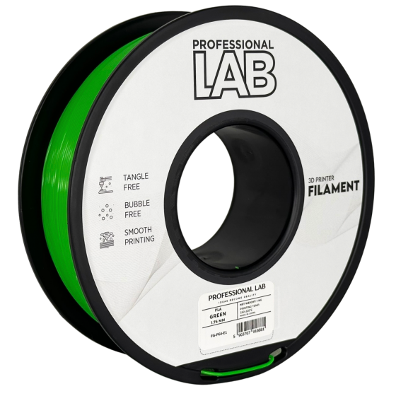 Filament PROFESSIONAL LAB PLA Green (Verde) - 1kg