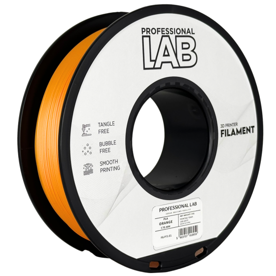Filament PROFESSIONAL LAB PLA Orange (Portocaliu) - 1kg