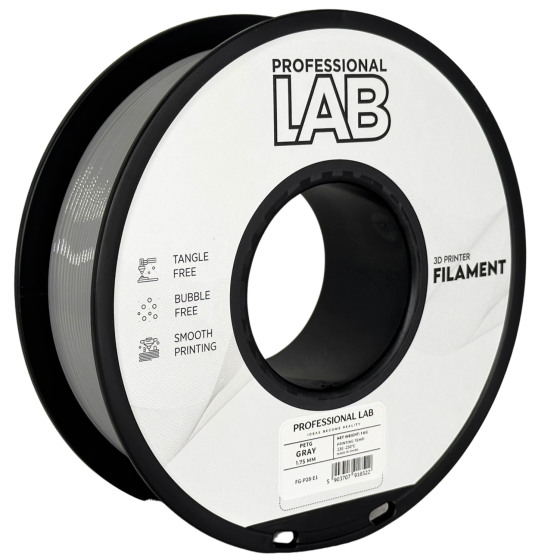 Filament PROFESSIONAL LAB PETG Gray (Gri) - 1kg
