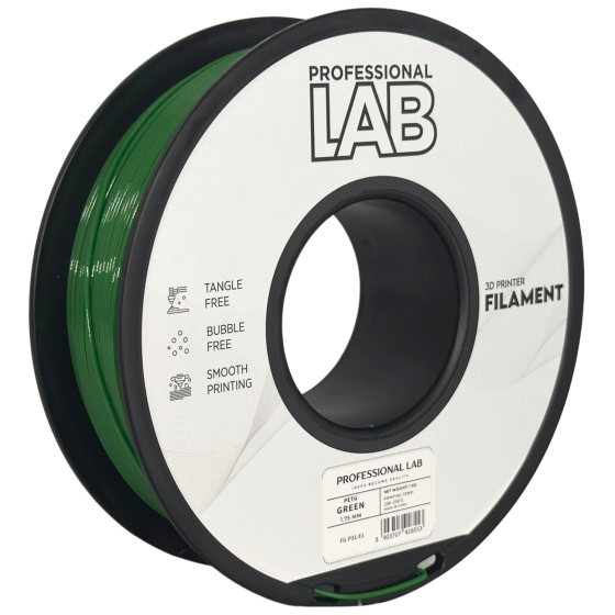 Filament PROFESSIONAL LAB PETG Green (Verde) - 1kg