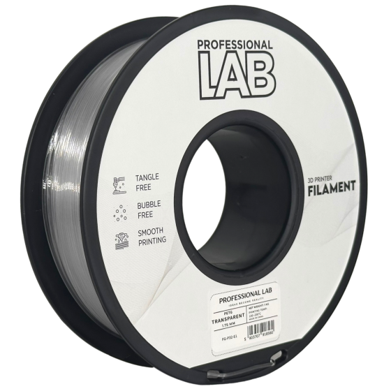 Filament PROFESSIONAL LAB PETG Transparent - 1kg