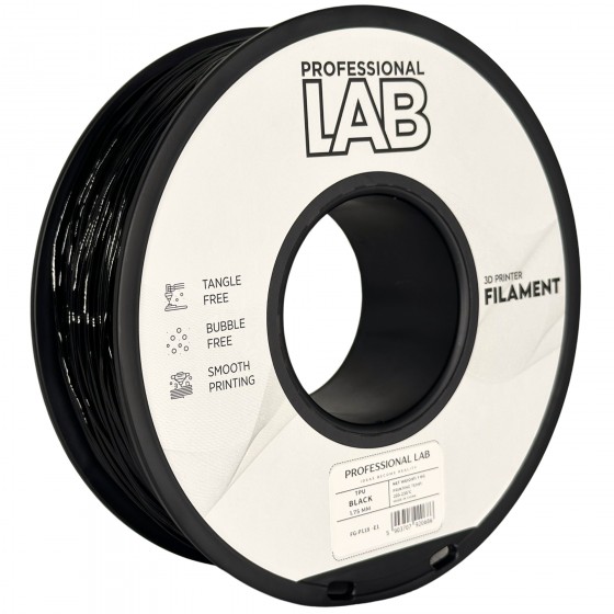 Filament PROFESSIONAL LAB TPU Black (Negru) - 1kg