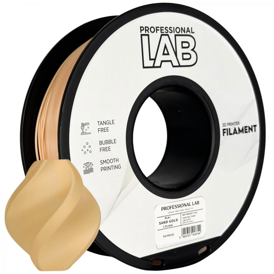 Filament PROFESSIONAL LAB PLA Plus Sand Gold