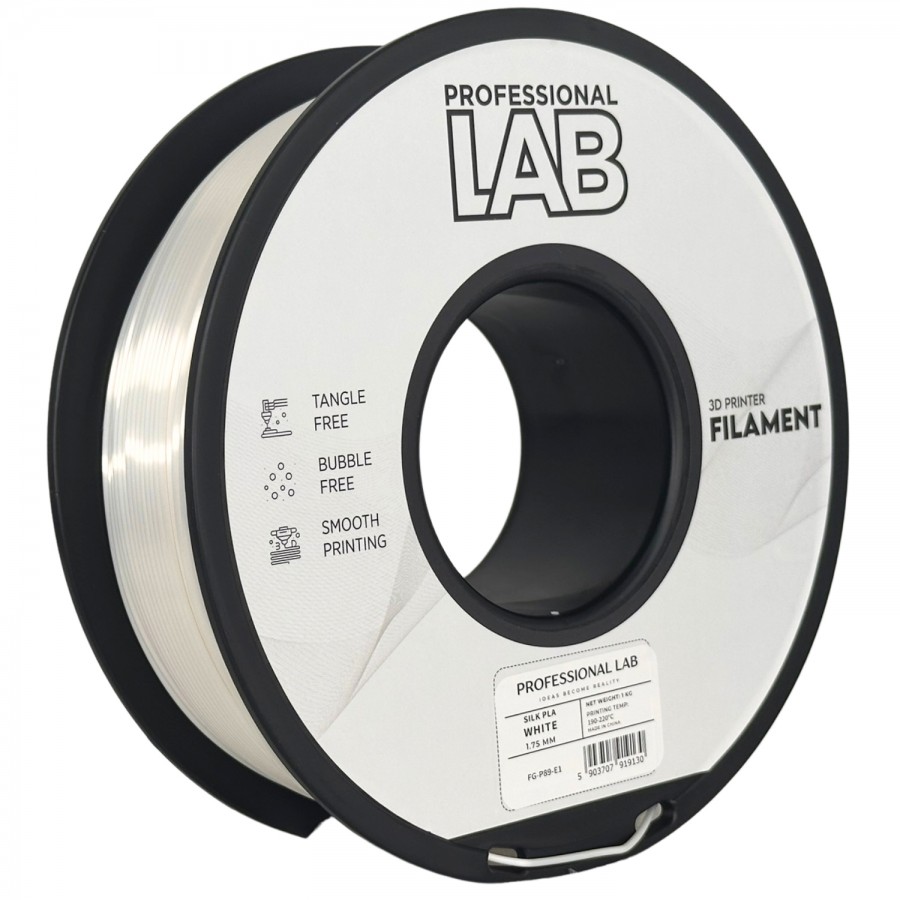 Filament Professional Lab SILK PLA Alb (White) - 1kg