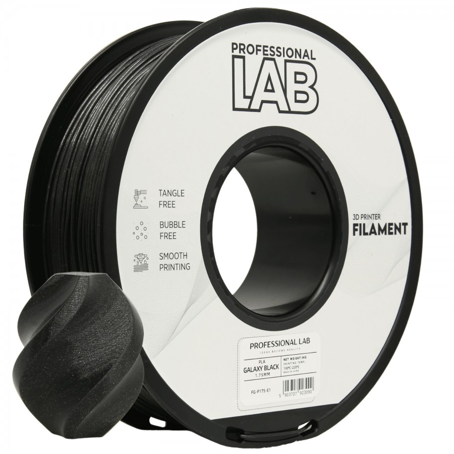 Filament Professional Lab PLA GALAXY Negru (Black) - 1kg