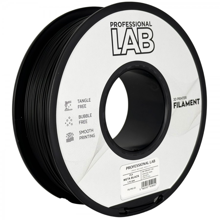 Filament Professional Lab PLA META Negru (Black) - 1kg