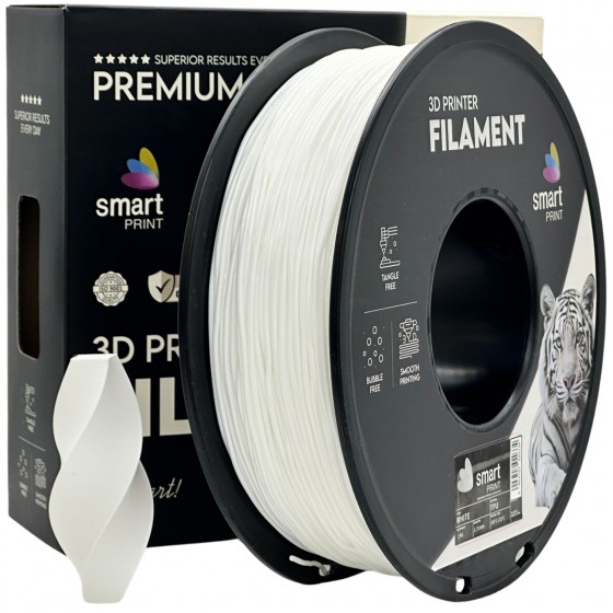 Filament Smart Print TPU Alb (White) - 1kg