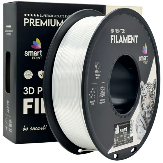 Filament Smart Print SILK PLA Alb (White) - 1kg