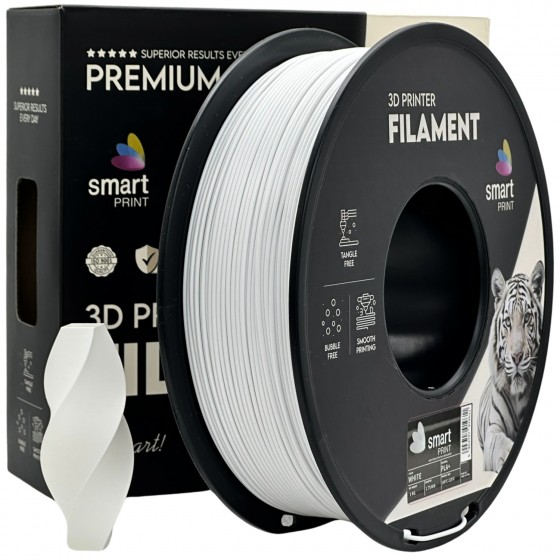 Filament Smart Print PLA+ White (Alb) - 1kg