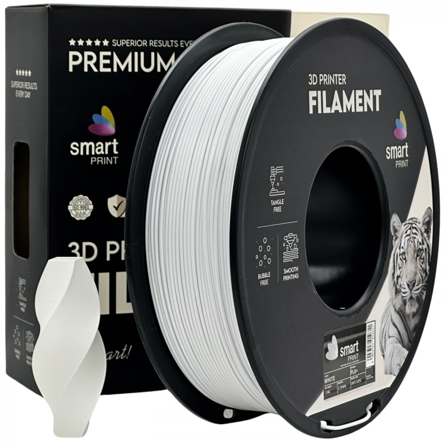 Filament Smart Print PLA+ White (Alb) - 1kg