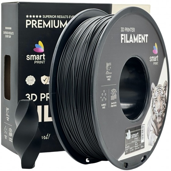 Filament Smart Print PLA+ Black (Negru) - 1kg