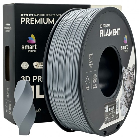 Filament Smart Print ABS+ Argintiu (Silver) - 1kg