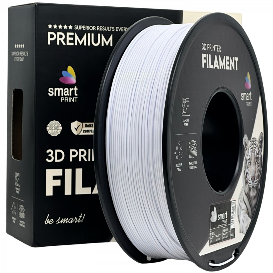 Filament Smart Print HS-PLA Alb (White) - 1kg