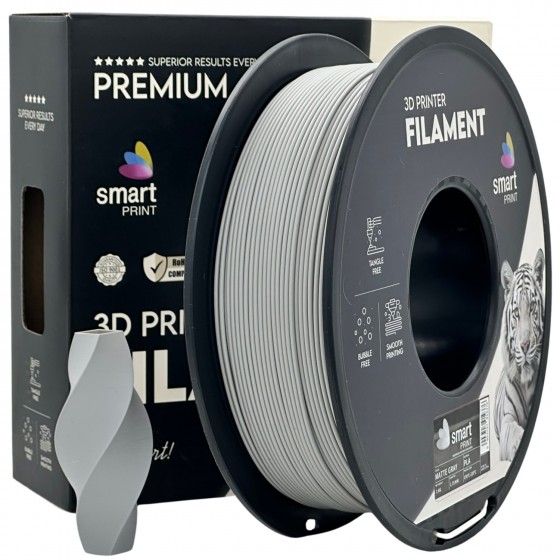 Filament Smart Print PLA Gri Mat (Matte Gray) - 1kg