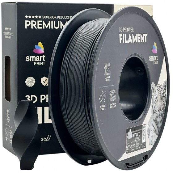Filament Smart Print PLA Negru Mat (Matte Black) - 1kg