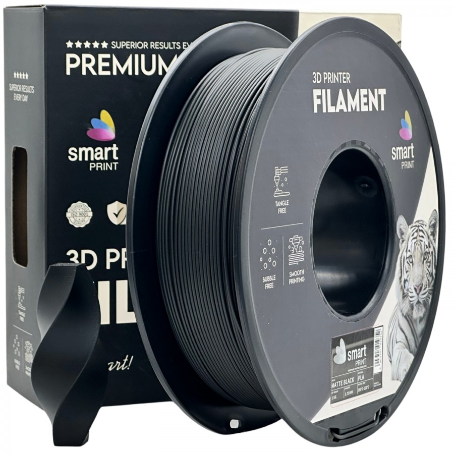 Filament Smart Print PLA Negru Mat (Matte Black) - 1kg